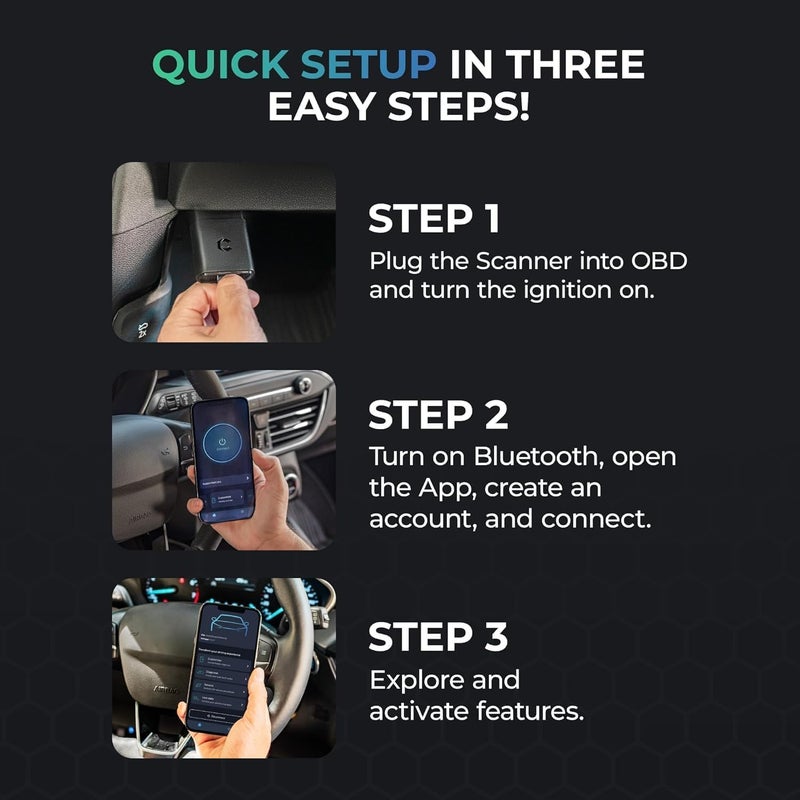 Carista EVO - ماسح OBD2 بلوتوث - أداة تشخيص السيارة وقارئ الأكواد مع الوصول إلى التشخيصات، التخصيصات، أدوات الخدمة والبيانات الحية (اشتراك مطلوب) - Image 5